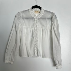 NATION LTD White Button Down Blouse